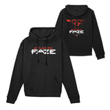 Atlanta FaZe Ghost Logo Black Hoodie - front and back views