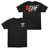 Atlanta FaZe Slogan Black T-Shirt - Front and Back View