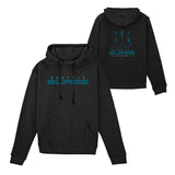 Seattle Surge Ghost Logo Black Hoodie - Front and back views
