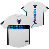 Minnesota Rokkr White Pro Jersey - front and back view