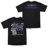 Los Angeles Guerrillas Native Black T-Shirt - Front and Back View