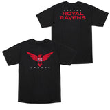 London Royal Ravens Native Black T-Shirt - Front and Back View