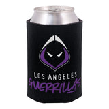 Los Angeles Guerrillas Camo Can Cooler in Black and Purple - Back View