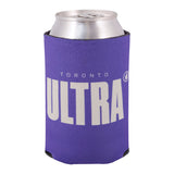 Toronto Ultra Camo Can Cooler in Purple - Back View