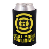 New York Subliners Camo Can Cooler in Black and Yellow - Back View