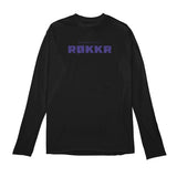 Minnesota Rokkr Black Singular Logo Long Sleeve T-Shirt - Front View