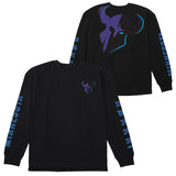 Minnesota Rokkr Black Heavyweight Long Sleeve T-Shirt- Front and Back View