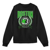 Boston Breach Crest Black Crewneck Sweatshirt - Front View