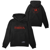 LA Thieves Black Pro Hoodie - front and back view