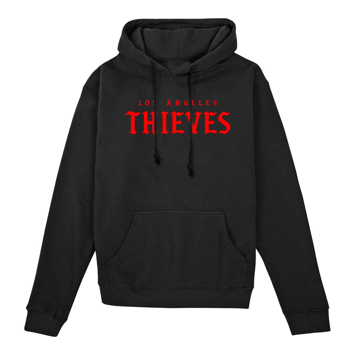 LA Thieves Ghost Logo Black Hoodie - Front View