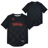 LA Thieves Black 2024 Pro Jersey - front and back view