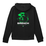 Boston Breach Ghost Logo Black Hoodie - Back View