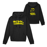 New York Subliners Ghost Logo Black Hoodie - front and back views