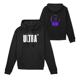 Toronto Ultra Ghost Logo Black Hoodie - front and back views