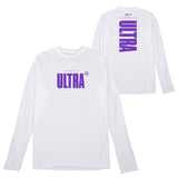 Toronto Ultra Signature Logo White Long Sleeve T-Shirt - front and back views