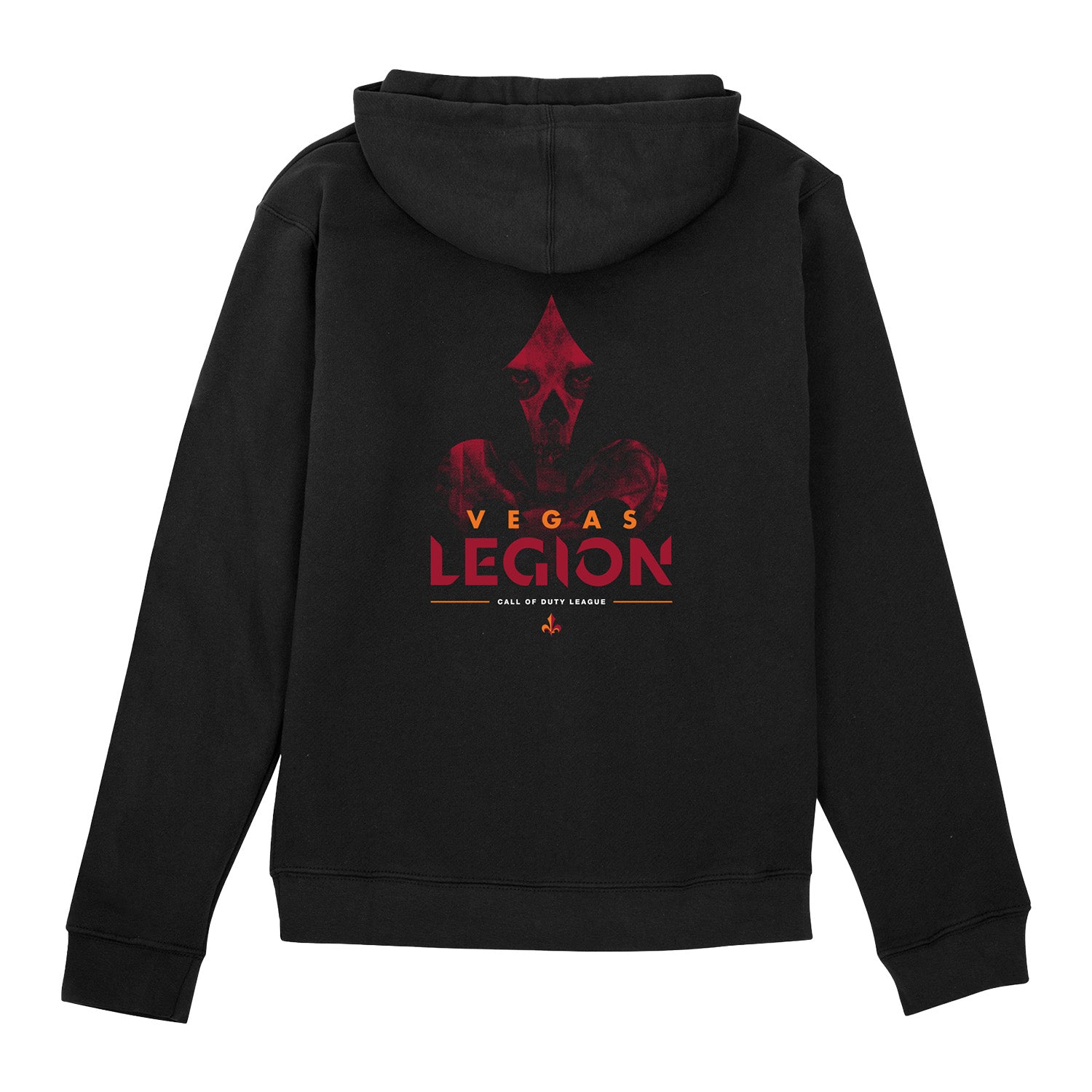 Vegas Legion Ghost Logo Black Hoodie - Back View