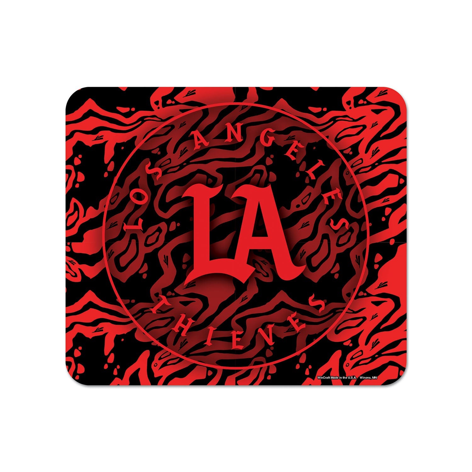 LA Thieves Mouse Pad in Red and Black - Front View