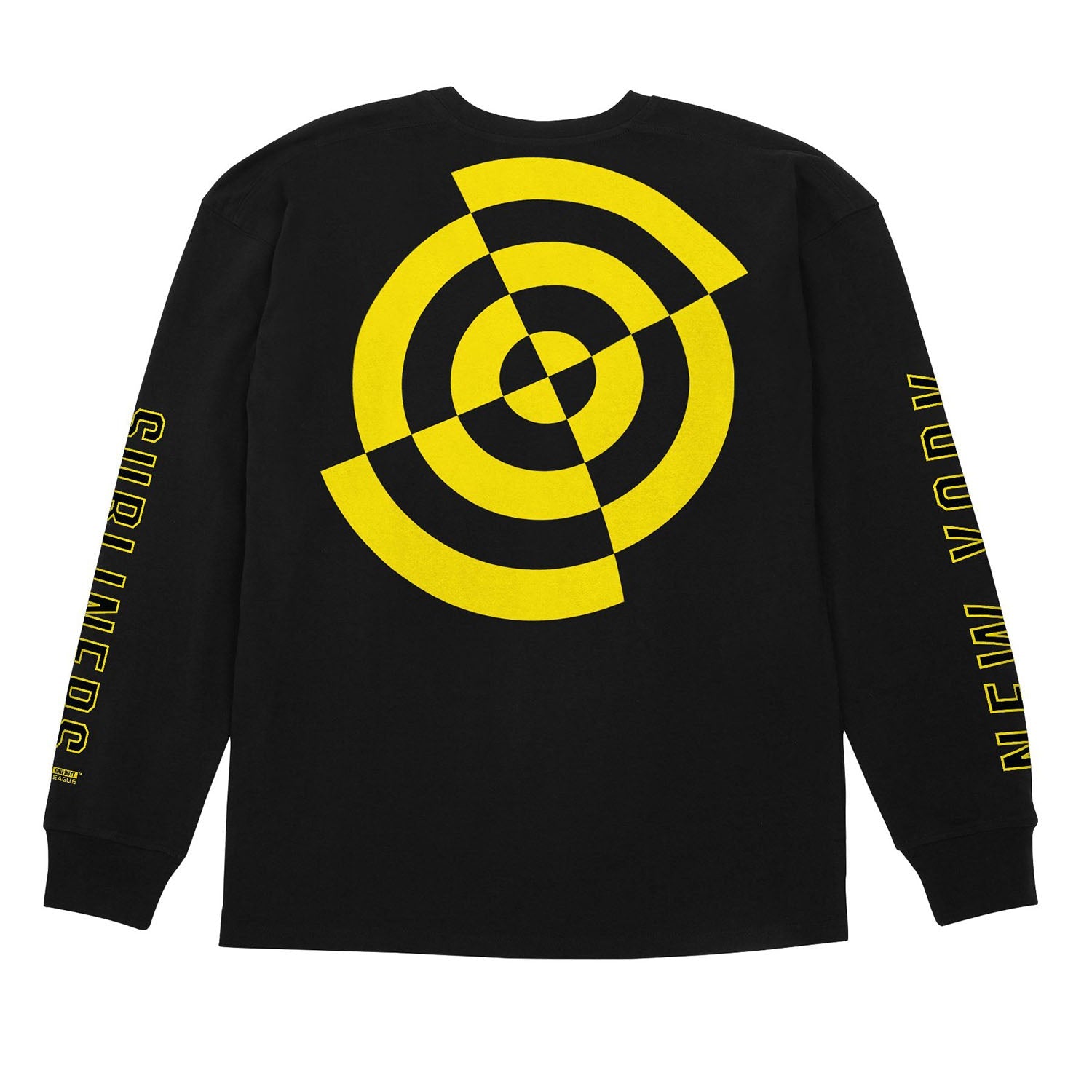 New York Subliners Black Heavyweight Long Sleeve T-Shirt- Back View