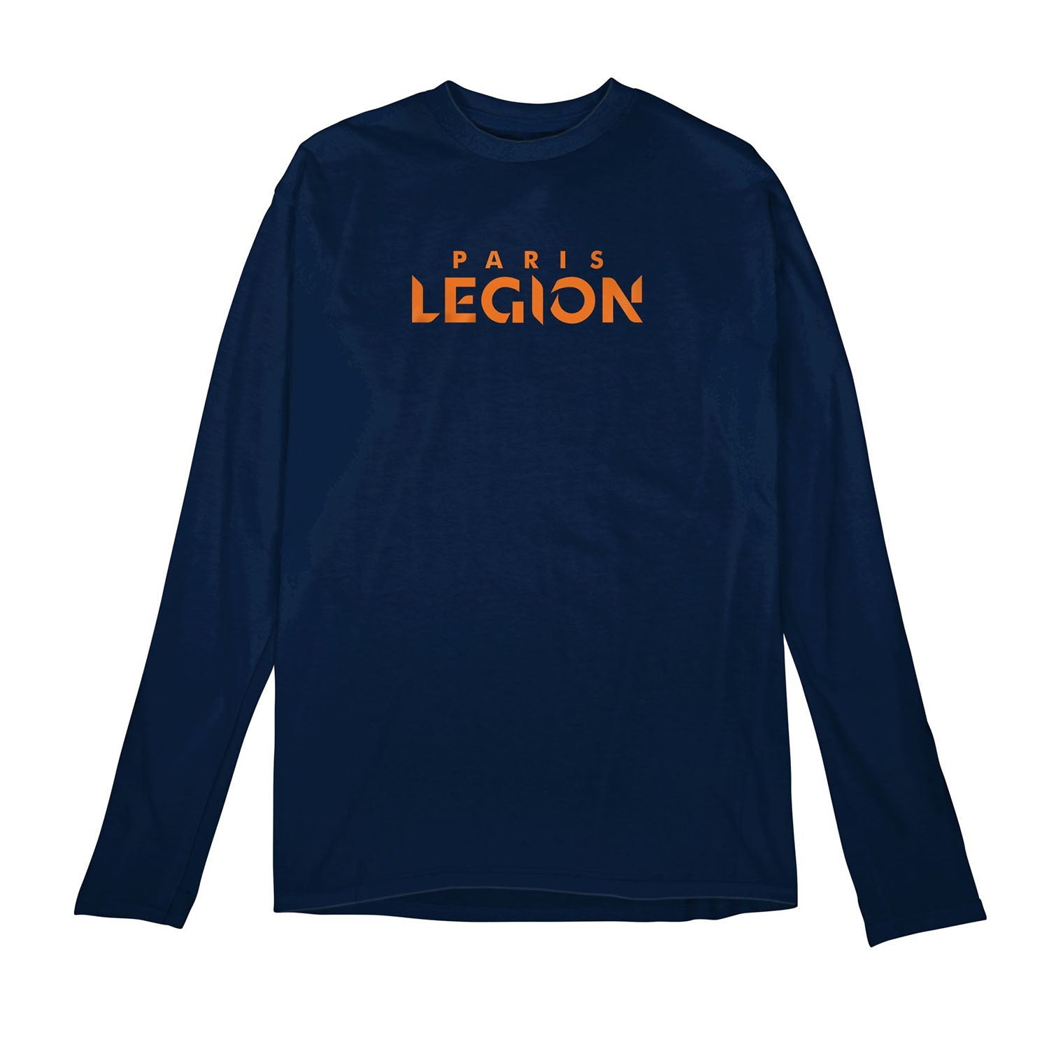 Paris Legion Navy Signature Logo Long Sleeve T-Shirt - Front View