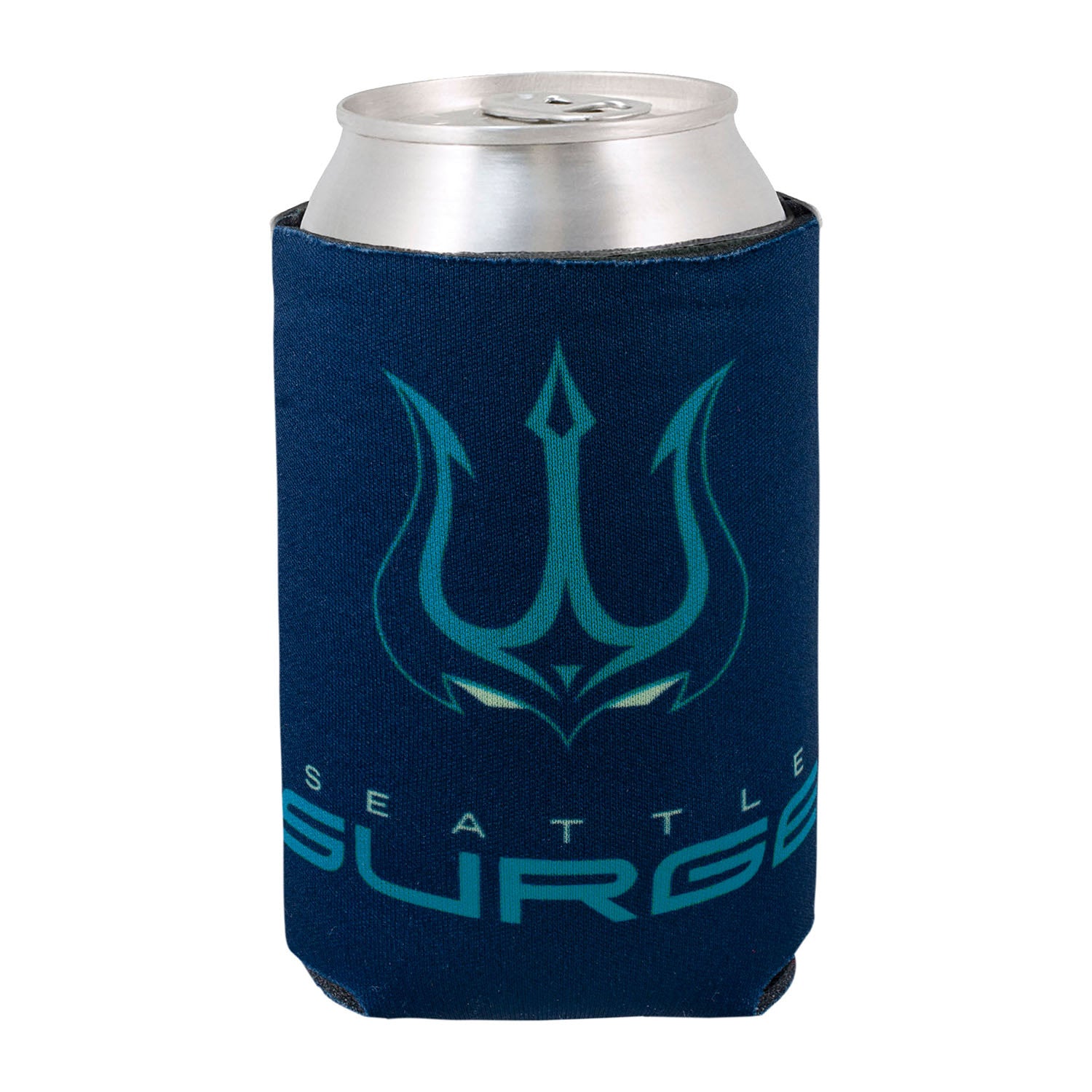 Seattle Surge Can Cooler in Blue - Back View