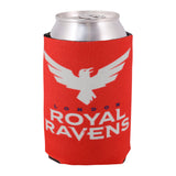 London Royal Ravens Camo Can Cooler in Red - Back View