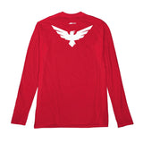 London Royal Ravens Red Singular Logo Long Sleeve T-Shirt - Back View