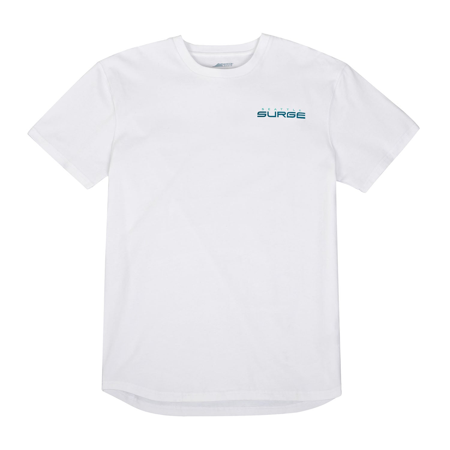 Seattle Surge White Embroidered T-Shirt - Front View