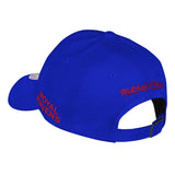 London Royal Ravens Mitchell & Ness Blue Dad Hat - Back Left View