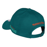 Florida Mutineers Mitchell & Ness Teal Dad Hat - Back Left View