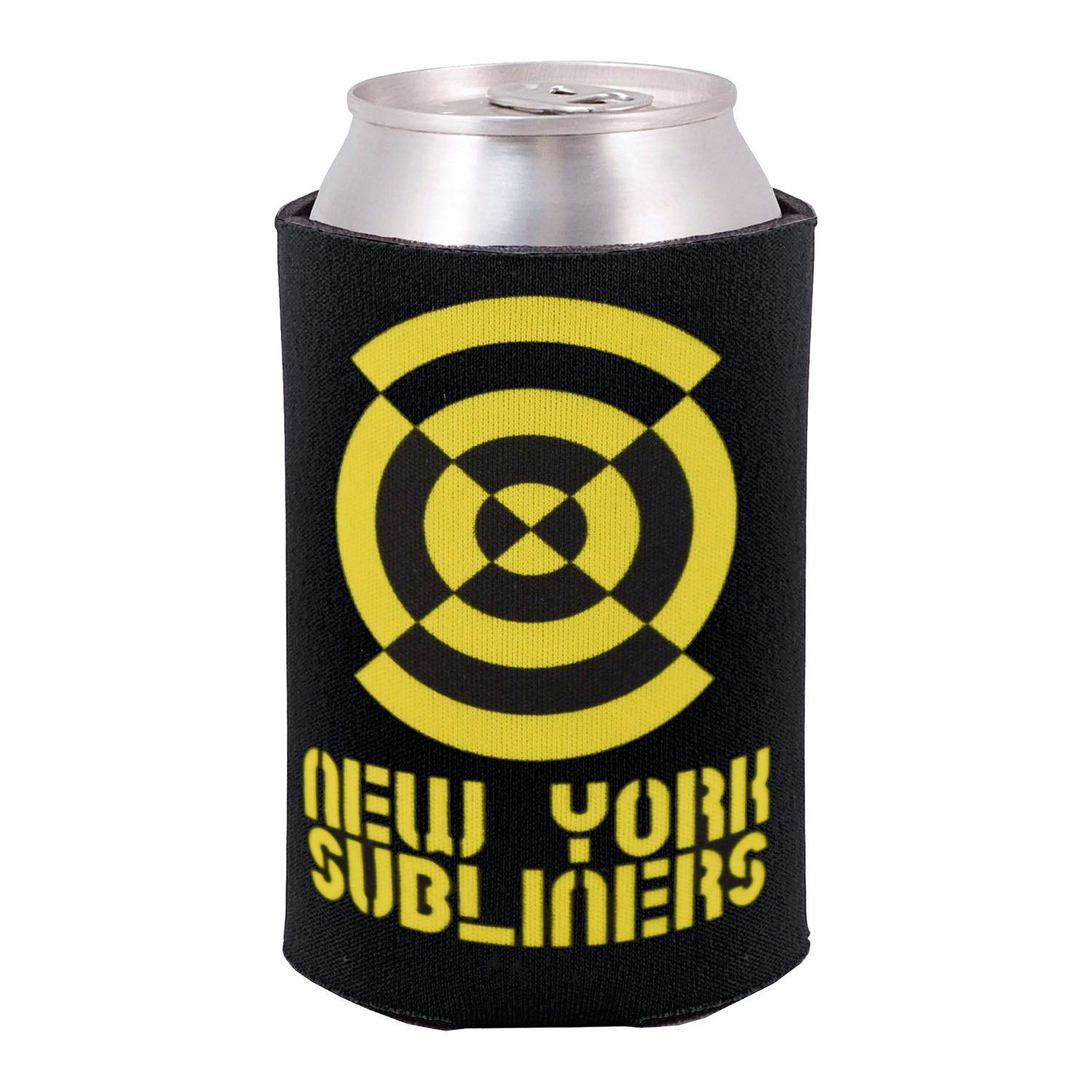 New York Subliners Can Cooler in Black and Yellow - Back View