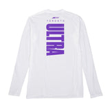 Toronto Ultra White Singular Logo Long Sleeve T-Shirt - Back View