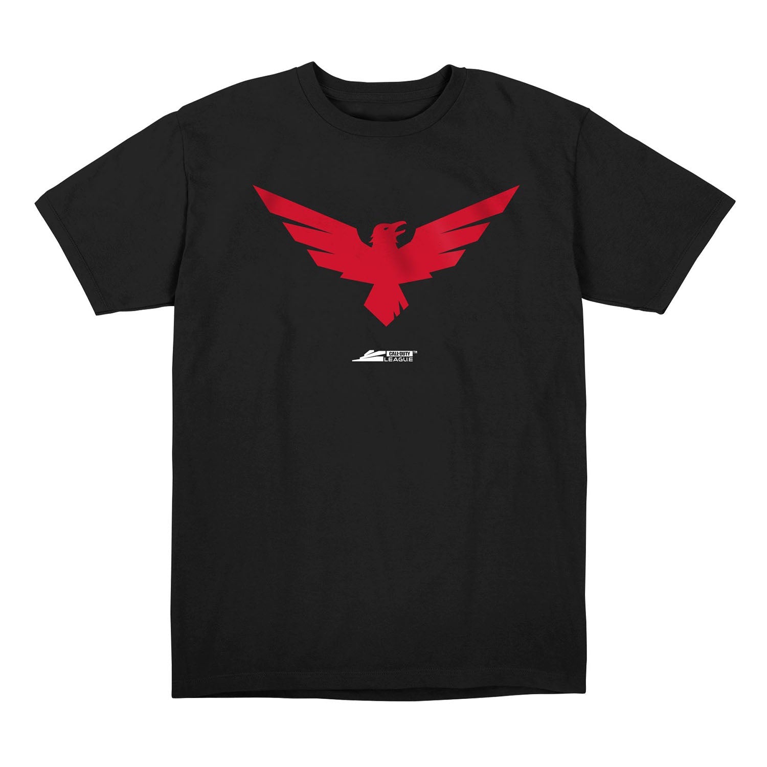 London Royal Ravens Black Primary Logo T-Shirt - Front View
