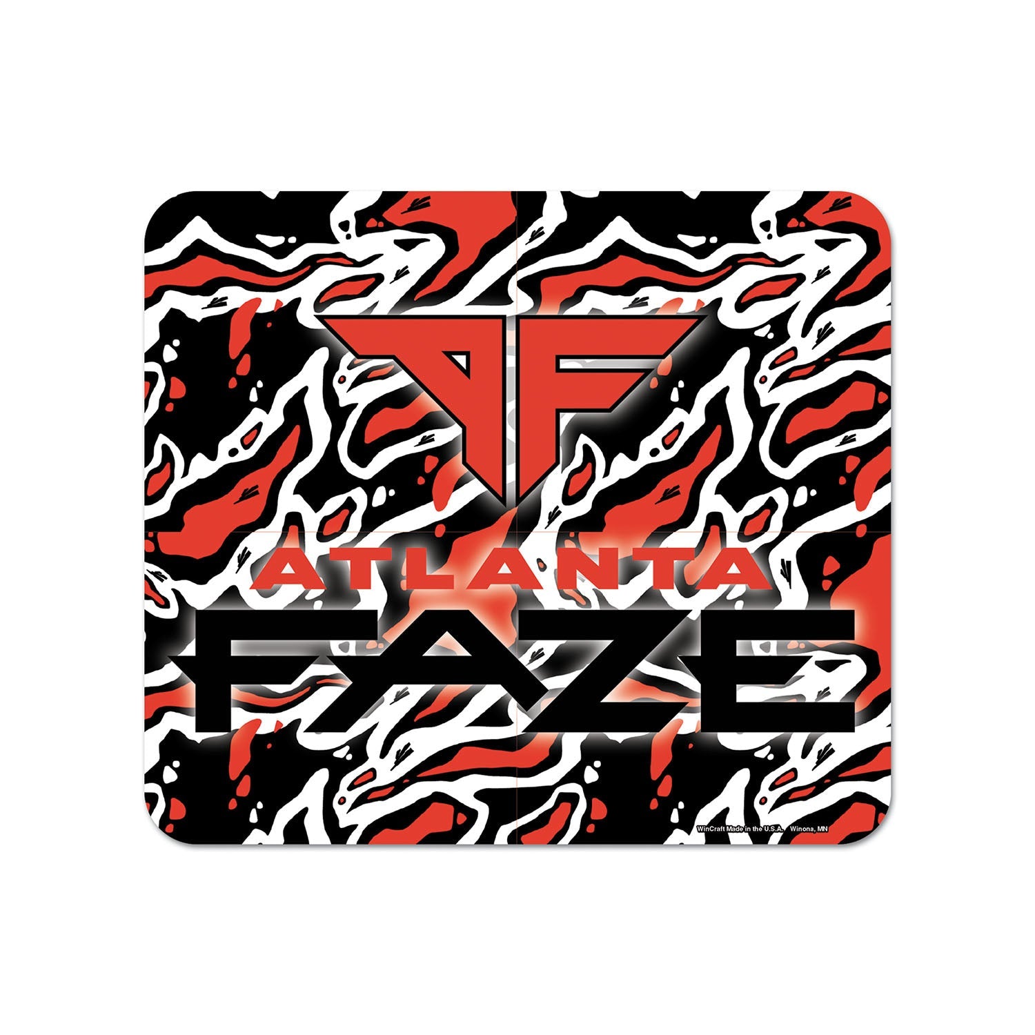 Atlanta FaZe Mouse Pad in Red - Front View