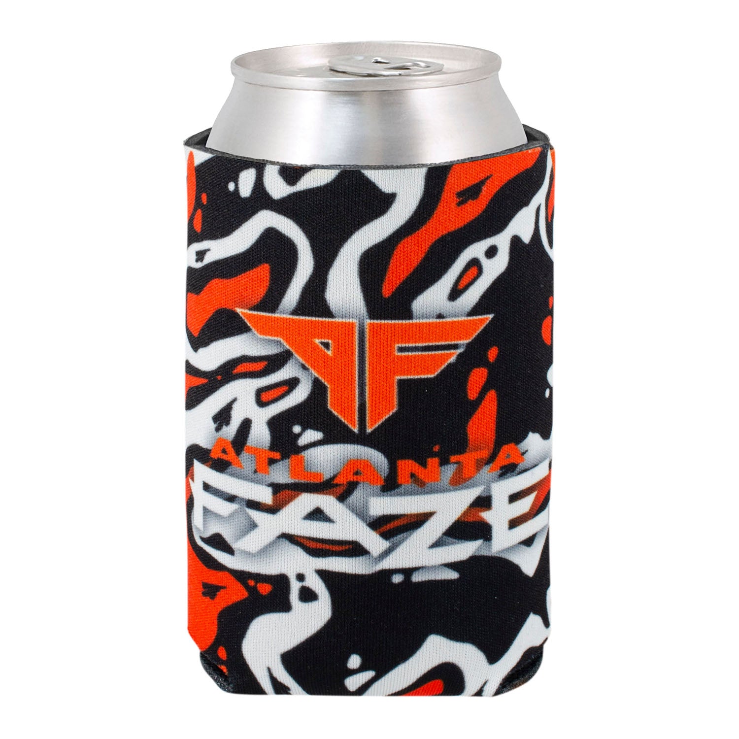 Atlanta FaZe Can Cooler in Red - Front View