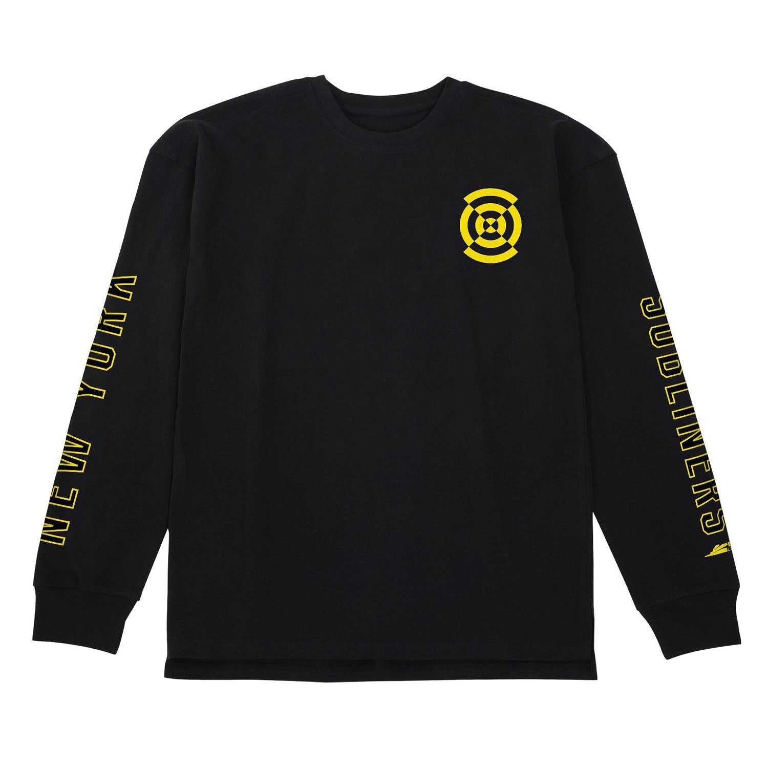 New York Subliners Black Heavyweight Long Sleeve T-Shirt - Front View