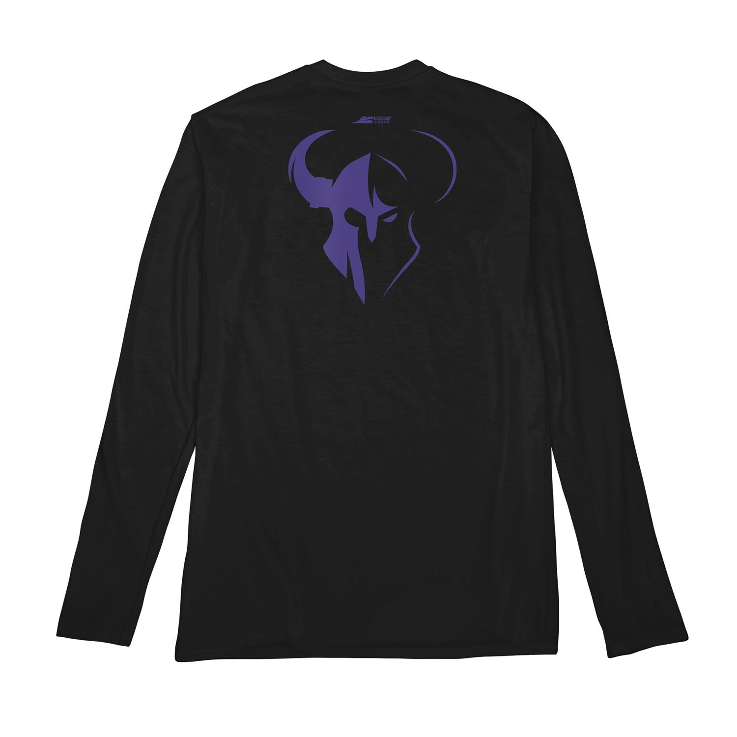 Minnesota Røkkr Black Singular Logo Long Sleeve T-Shirt - Back View
