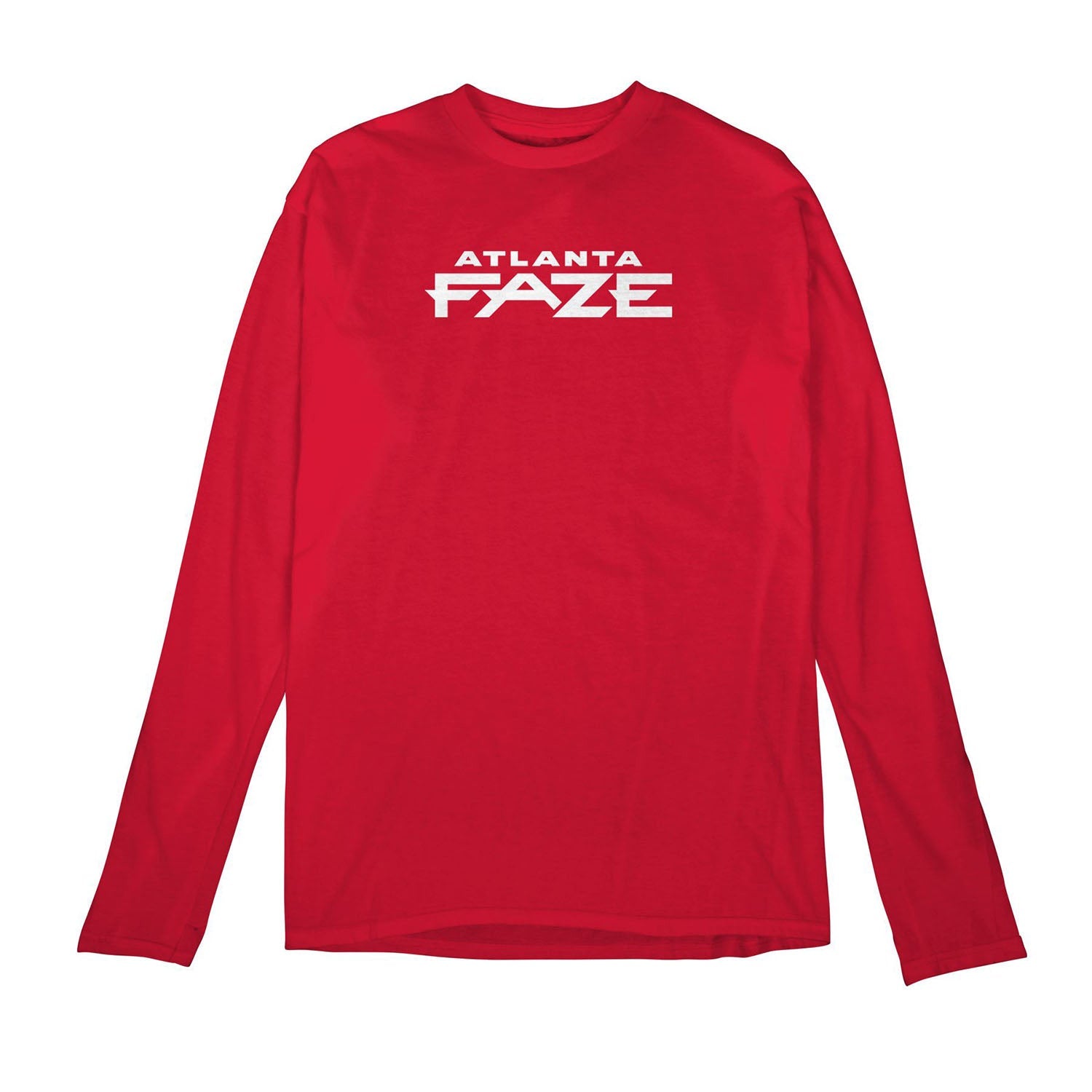 Atlanta FaZe Red Singular Logo Long Sleeve T-Shirt - Front View