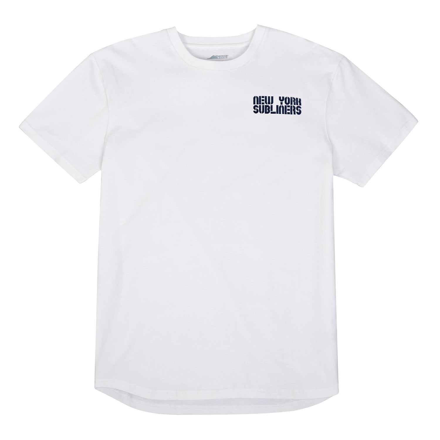 New York Subliners White Embroidered T-Shirt- Front View