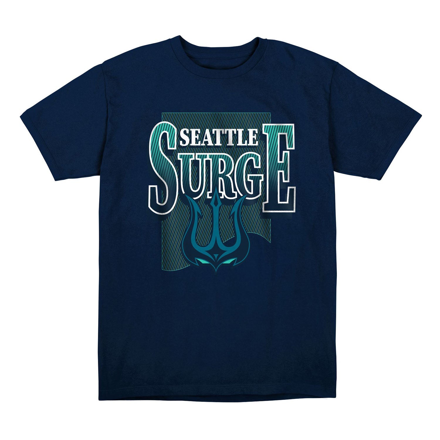Seattle Surge Blue Retro T-Shirt - Front View
