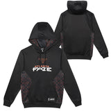Atlanta Faze Black 2023 Pro Hoodie - Front and Back View