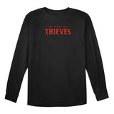 LA Thieves Red Singular Logo Long Sleeve T-Shirt - Front View