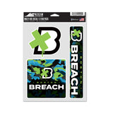 Boston Breach 3-Pack Decals - Front View