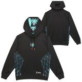 Florida Mutineers Black 2023 Pro Hoodie - Front and Back View