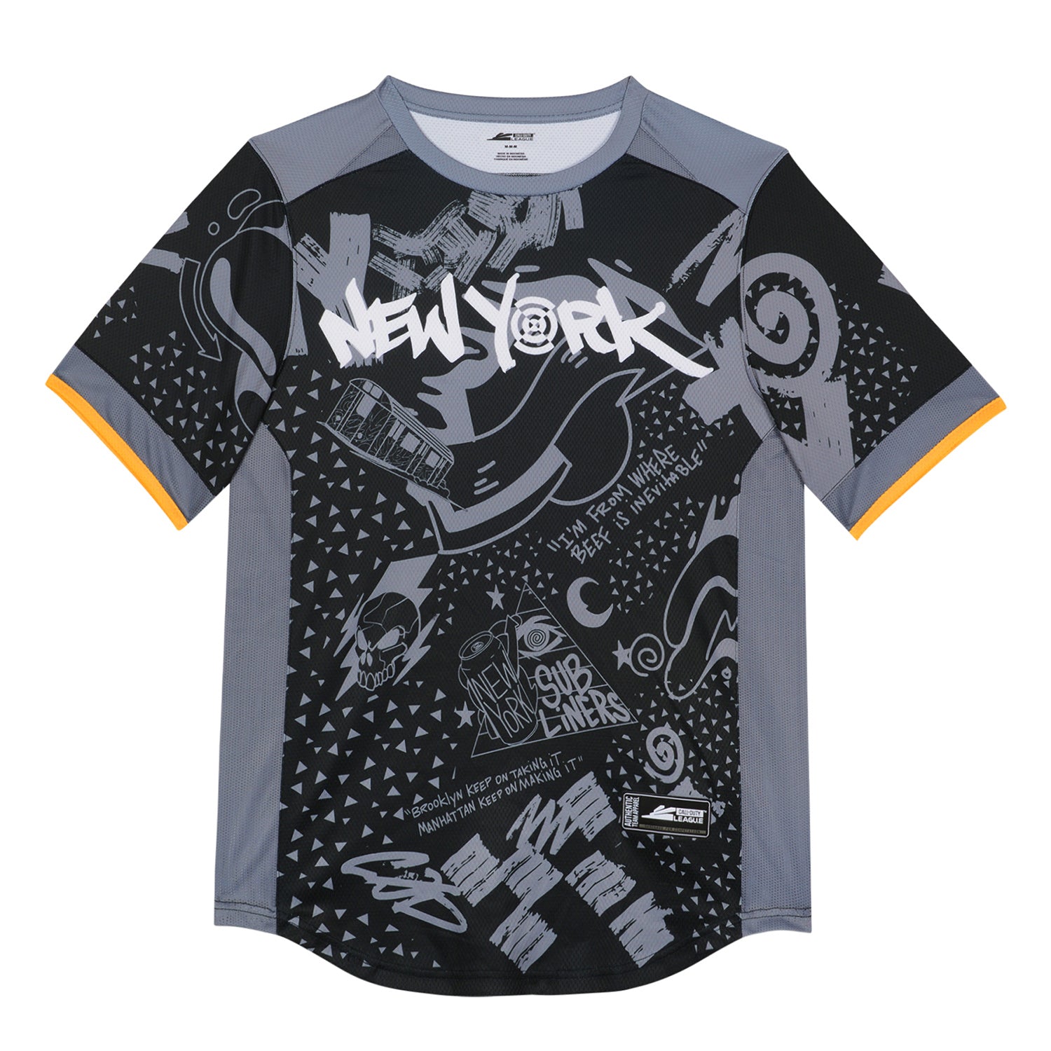 New York Subliners Black 2023 Pro Jersey - Front View